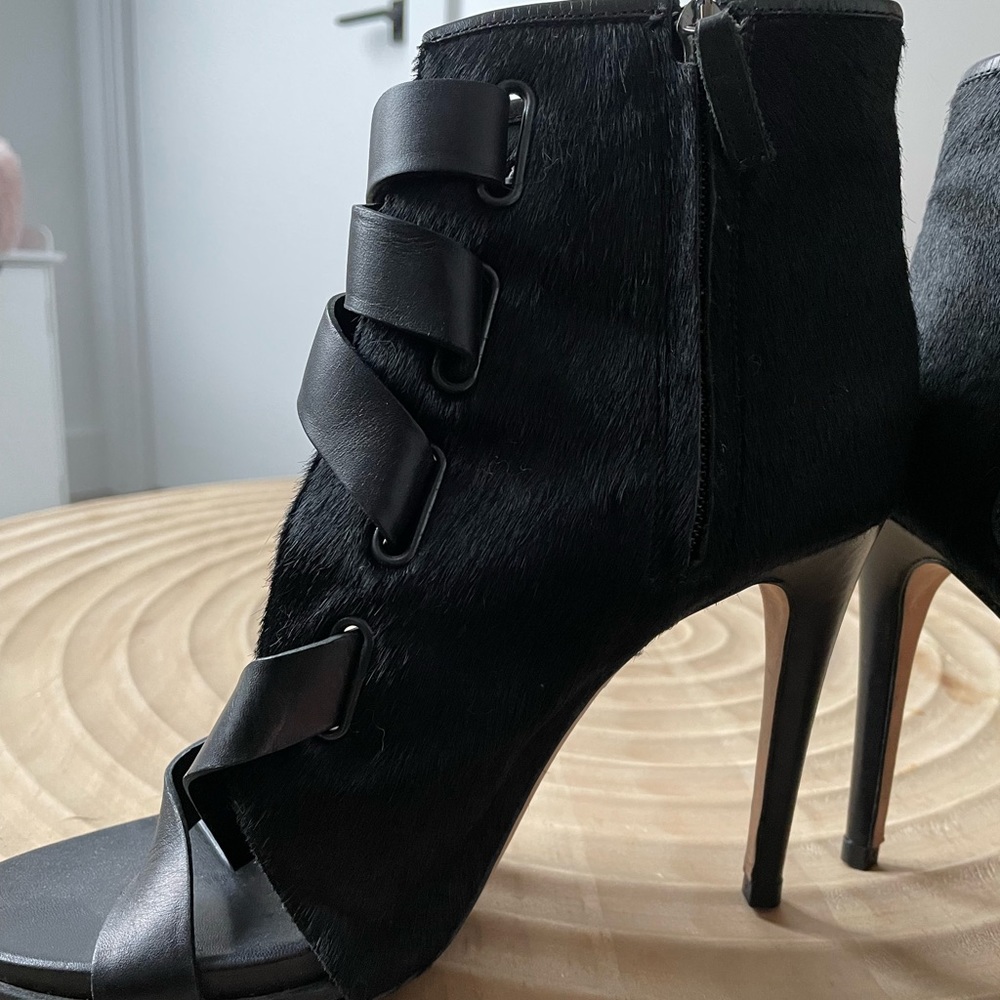 Diane Von Furstenberg Cow Fur Booties